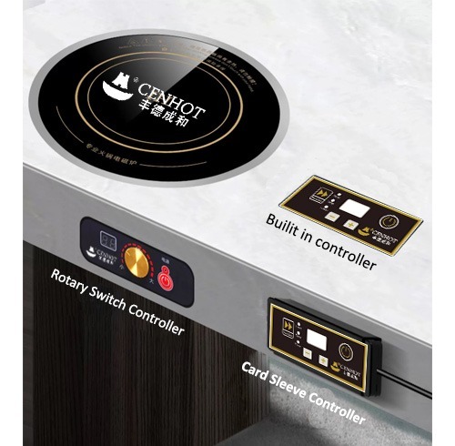 Placement contoller for hot pot induction cooker