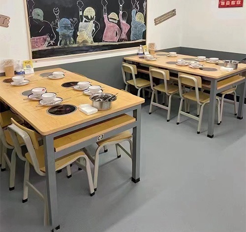 Wood hotpot and bbq table2