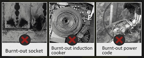damages of induction cooker