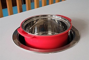 sunk hot pot