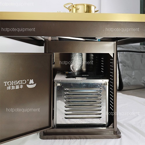 smokeless purifier under the table