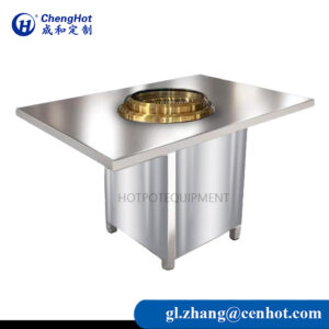stainless steel korean bbq table