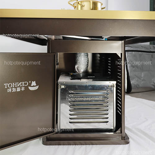 smokeless purifier under the table