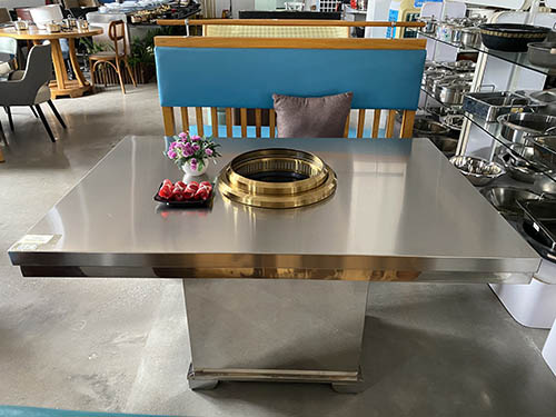 stainless steel BBQ table