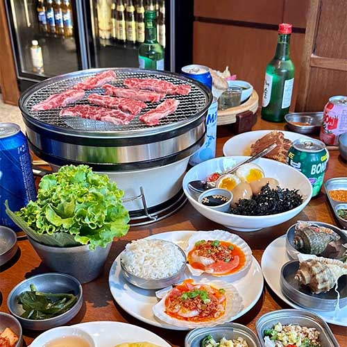 Japanese charcoal BBQ grill for restaurant