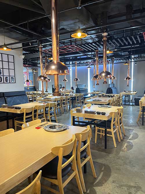 Korean bbq table for restaurant
