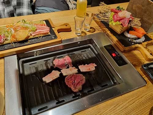 stainless steel grill